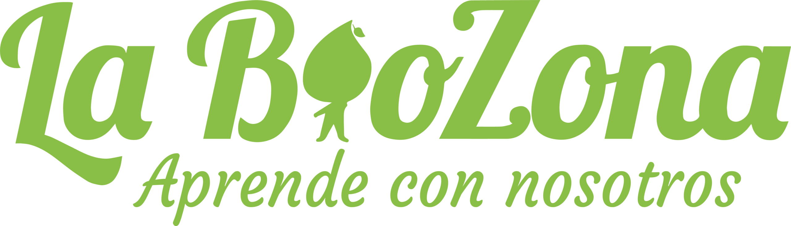 Logo de la academia - La BioZona - Yellow green